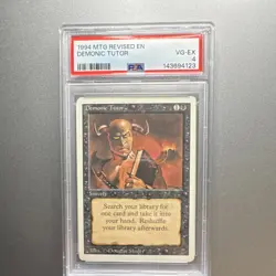 Magic: The Gathering (MTG) Demonic Tutor Revised Edition PSA 4 English - Image 1