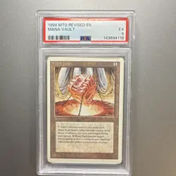 Magic: The Gathering (MTG) Mana Vault Revised Edition 1994 Rare PSA 5 Regular - Image 1