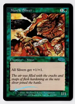 Muscle Sliver - Foil - MTG Friday Night Magic 2003 - RareCo - Image 1
