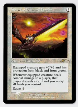 Sword of Feast and Famine - Foil - MTG Judge Promo - RareCo - Image 1