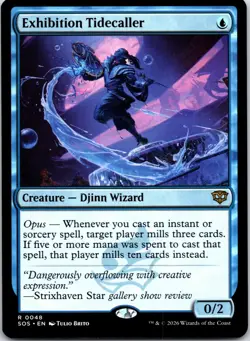 Exhibition Tidecaller 48 Rare Secrets of Strixhaven Magic: The Gathering NM - Image 1