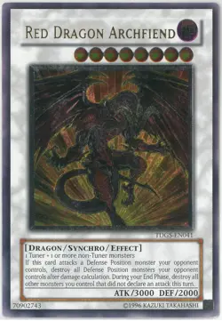 YuGiOh Red Dragon Archfiend Ultimate Rare Unlimited TDGS-EN041 English - Image 1