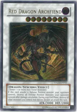 YuGiOh Red Dragon Archfiend Ultimate Rare Unlimited TDGS-EN041 English - Image 2