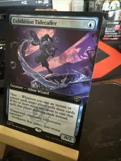 Exhibition Tidecaller (Extended Art) Rare MTG Secrets of Strixhaven - Image 3