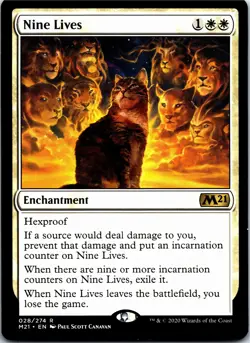 Nine Lives (28) - Normal - Core Set 2021 (M21) - NM - Image 1