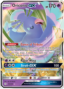 Oricorio GX 95/236 Holo GX Rare Cosmic Eclipse NM/M Pokemon - Image 4
