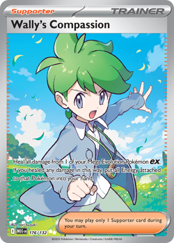 Wally's Compassion 176/132 Ultra Rare Mega Evolution NM/M Pokemon - Image 4