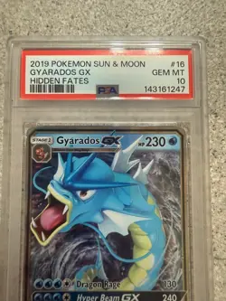PSA 10 Pokemon Gyarados GX 16/68 Hidden Fates Ultra Rare Holo. NEW CERT 03/2026 - Image 2