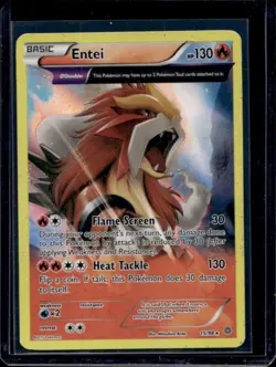 2015 Pokemon XY Ancient Origins Entei Holo #15/98 - Image 1