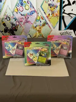 Pokemon TCG Prismatic Tech Stickers Lot of 3 New Factory Sealed - Image 1
