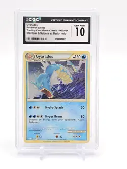 GYARADOS 2023 POKEMON TCG CLASSIC HOLO BLASTOISE SUICUNE DECK #007/034 CGC 10 - Image 1