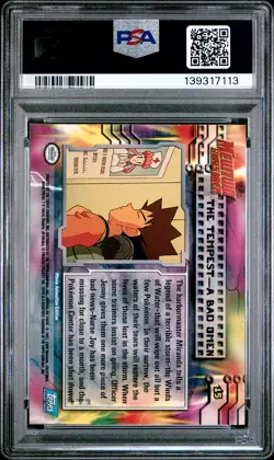 1999 TOPPS POKEMON THE MOVIE EDT THE TEMPEST-A BAD OMEN #15 MOVIE EDITION PSA 8 - Image 2