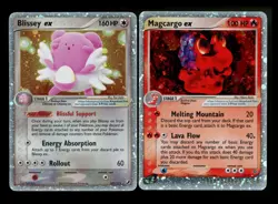 Blissey ex 101/115 EX Unseen Forces 2005 Magcargo 95/97 Dragon 2003 Pokemon - Image 1