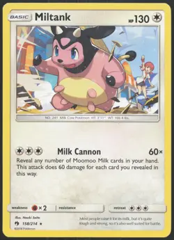 Miltank 158/214 Rare Lost Thunder Pokemon Near Mint - Image 1