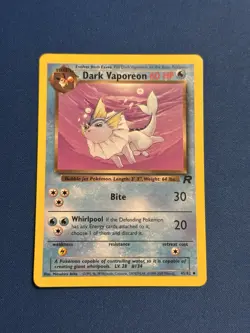 Dark Vaporeon 45/82 Pokemon Team Rocket Uncommon NM-VLP - Image 2