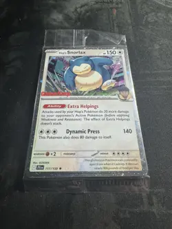 Hop's Snorlax - GameStop Promo (Cosmos Holo) 117/159 Sv09: Pokemon TCG Sealed - Image 2