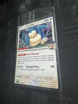 Hop's Snorlax - GameStop Promo (Cosmos Holo) 117/159 Sv09: Pokemon TCG Sealed - Image 3