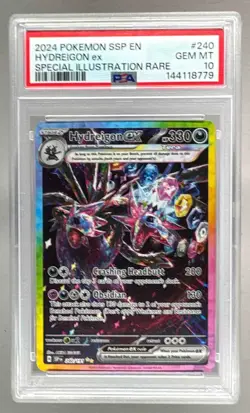 2024 Pokemon Surging Sparks 240 Hydreigon ex SIR PSA 10 144118779 - Image 1