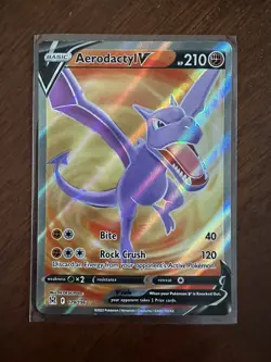 Pokemon Aerodactyl V 179/196 Lost Origin Ultra Rare Full Art Holo NM - Image 1