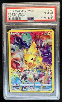 2023 Pokemon SWSH Crown Zenith Pikachu #160/159 PSA 10 GEM MINT - Image 1