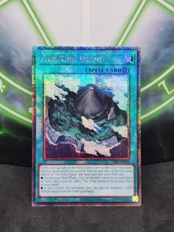 Yugioh Fire King Island RA03-EN059 Quarter Century Secret Rare 1st Edition NM - Image 1