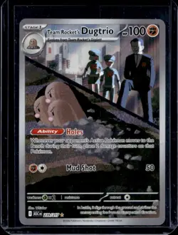 2026 Pokemon Ascended Heroes Team Rocket's Dugtrio Illustration Rare #239/217 - Image 1