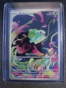 Pokemon TCG 2025 Bulbasaur 133/132 Me: Mega Evolution Holo Rare staEnglish HP 80 - Image 1