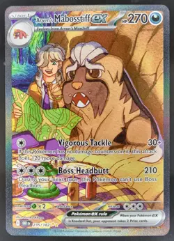 2025 Pokemon Arven's Mabosstiff ex Special Illustration Rare #235/182 RW3 - Image 1