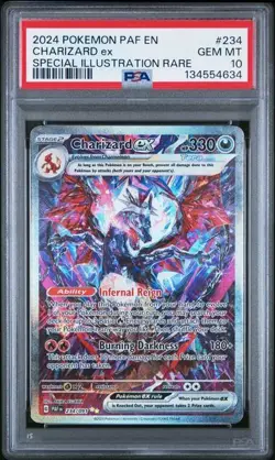 2024 Pokemon PAF EN #234 Charizard ex Special Illustration Rare PSA 10 GEM MINT - Image 1