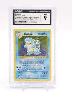 BLASTOISE 2023 POKEMON TCG CLASSIC 003/034 HOLO BLASTOISE SUICUNE CGC 9 - Image 1
