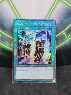 Yugioh Machine Duplication RA03-EN145 Quarter Century Secret Rare 1st Edition NM - Image 1