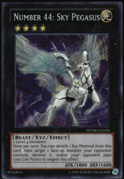 Yu-Gi-Oh! - Number 44: Sky Pegasus Number Hunters NUMH-EN028 SR 1st Edition - Image 1