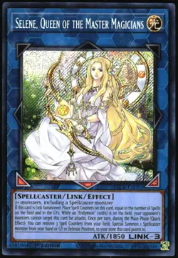 Yu-Gi-Oh! Selene Queen of Master Magicians 2022 BLCR-EN092 Secret Rare 1st Ed - Image 1