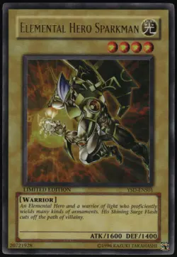Yu-Gi-Oh! - Elemental Hero Sparkman 2006 YSD-ENS01 Ultra Rare Limited Edition - Image 1