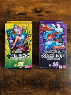 Bandai One Piece Card Game Starter Decks ST-26 Luffy ST-28 Yamato 2 Decks - Image 1