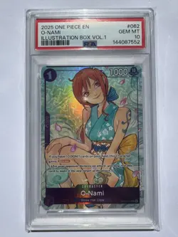 O-Nami Illustration Box Vol 1 OP05-062 PSA 10 One Piece English - Image 1