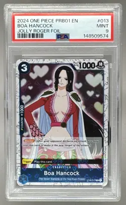 148509574 Boa Hancock 2024 One Piece The Best #ST03-013 Jolly Roger Foil PSA 9 - Image 1