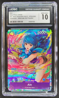 2025 ONE PIECE AIN ALT ART ST05-002 CGC 10 A RC7 - Image 1