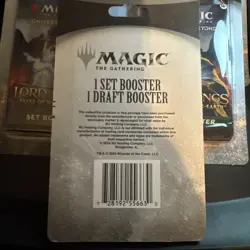 7x - Magic The Gathering Lord Of The Rings 1 Set & 1 Draft Booster Blister Packs - Image 3