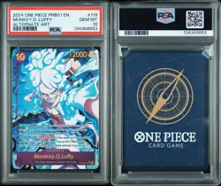 2024 ONE PIECE PRB01-PREMIUM BOOSTER THE BEST ALT ART MONKEY D. LUFFY PSA 10 - Image 2