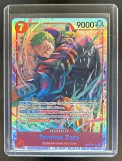 2026 One Piece Adventure on Kami's Island Roronoa Zoro Super Rare #EB04-007 - Image 1