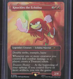 Magic the Gathering KNUCKLES THE ECHIDNA Foil #2082 Secret Lair Drop SLD MTG - Image 1