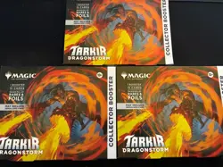MTG Magic Tarkir Dragonstorm Omega Collector Booster Pack *SEALED* LOT of 3 - Image 1