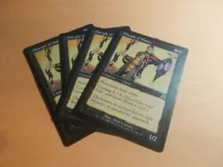 Disciple of Malice x4 MTG Onslaught Black Common Creature LP - Image 1