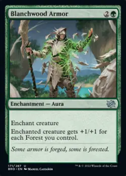 Blanchwood Armor [The Brothers' War] Magic MTG - Image 1