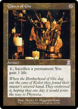 CLAWS OF GIX x4 mtg Very Light Play Time Spiral 4 Timeshifted - Image 1