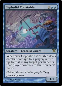 CEPHALID CONSTABLE x1 mtg NM 10th Edition 1 Rare UNPLAYED - Image 1