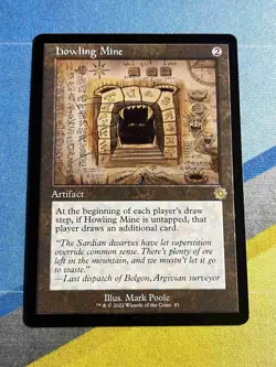 Magic the Gathering MTG The Brothers' War HOWLING MINE Schematic - Image 1