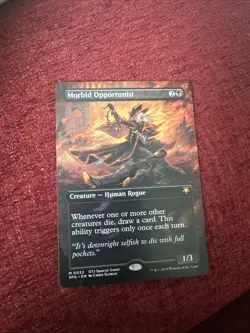 Morbid Opportunist (Borderless) (32) M Special Guests NM MTG - Image 1