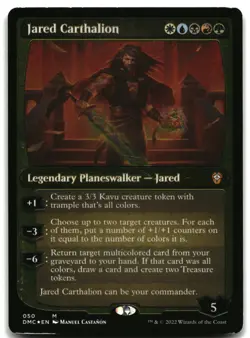 MTG Jared Carthalion (Display Commander) - Thick Stock FOIL M Commander: Dominar - Image 1